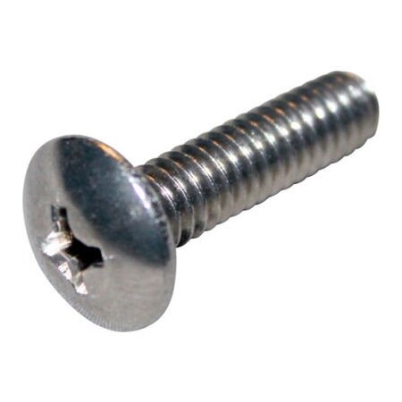 Allpoints Allpoints 26-1486 Stainless Steel Phillips Truss Head 1/4"-20 x 1" Machine Screw - 100/Box 261486